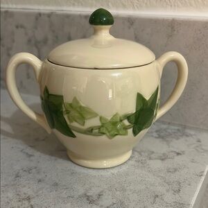 Vintage Franciscan Ware American Ivy Sugar Bowl W Lid - I Love Lucy Dish Pattern